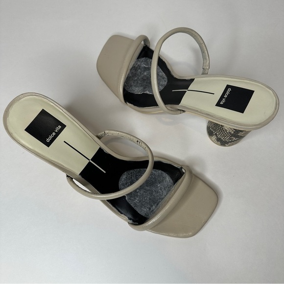 Dolce Vita Block Heel Sandal Snakeprint - Picture 3 of 10